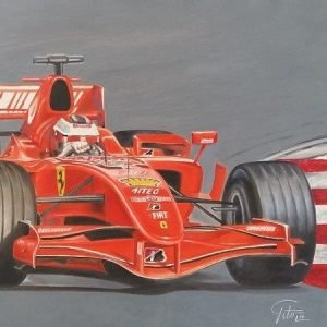 cuadro terminado Kimy F1